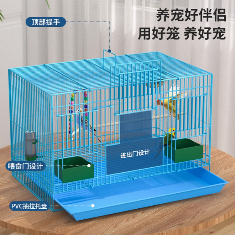 新しい鳥かごエコヴィラ大型折りたたみセキセイインコ鳥かご黒鳳凰真珠鳥高級ケージ送料無料|undefined