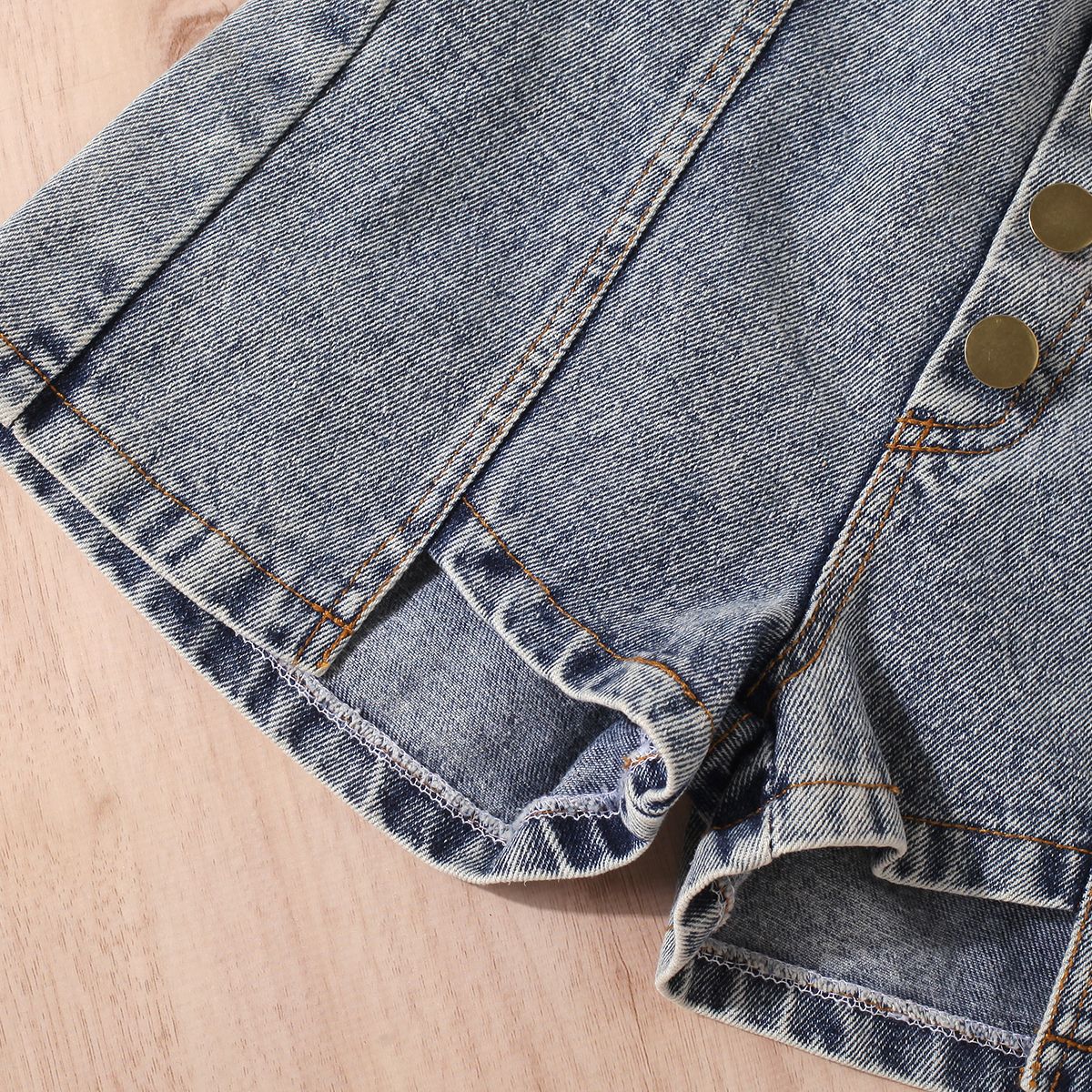 Casual, Simple Style Style Casual Simple Style Solid Color Cotton Girls Clothing Sets