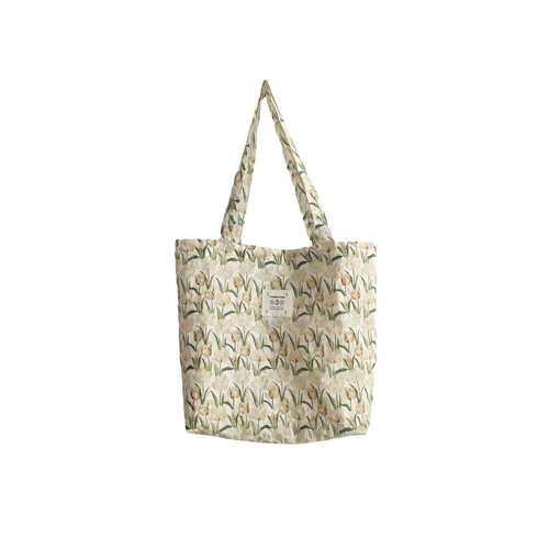 34273 Sweet Bubble Tulip Shoulder Bag ins Portable Student Canvas Bag Girls Large Capacity Underarm Bag