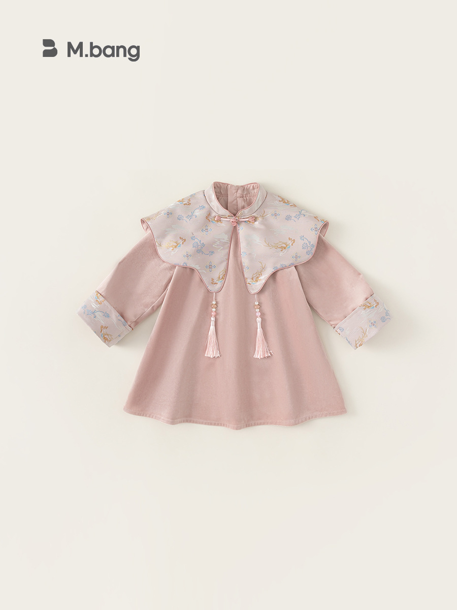 Youbao ropa infantil de niñas nuevo vestido chino otoño nuevo vestido de aniversario de bebé vestido de princesa vestido de estilo nacional