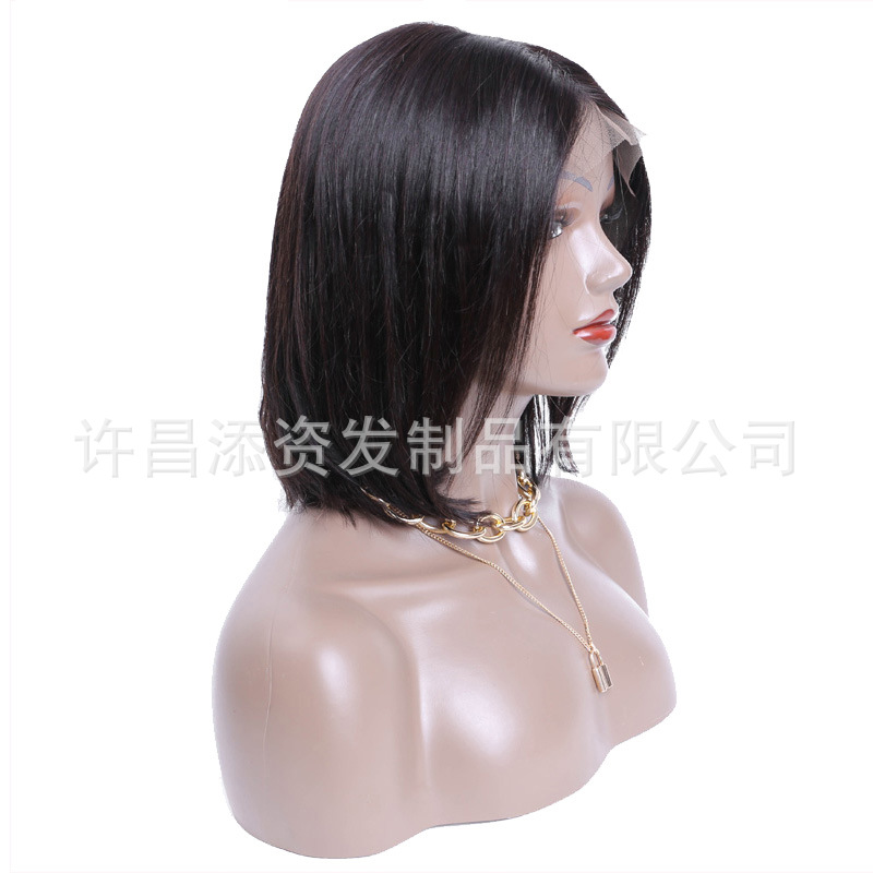 欧美假发13*4hd lace bob wig真人发头套前蕾丝假发human hair详情27