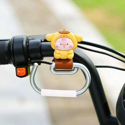 Other Electric Vehicle Accessories: Universal Storage Battery Car - yellow-toot-leather-g-hook-brown