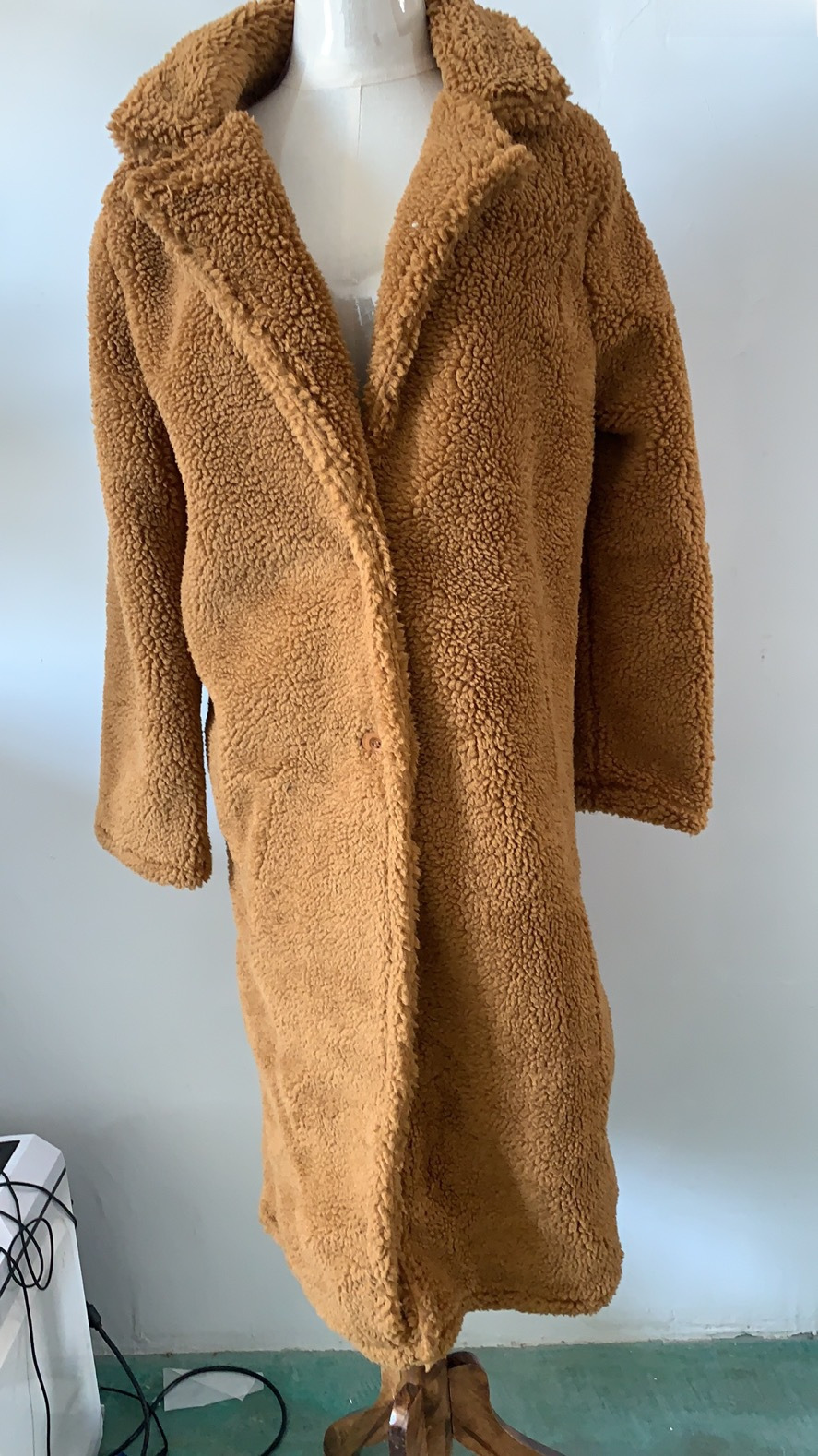 Jin Han 2024 Autumn And Winter New European And American Cross-border Woolen Coat Ebaywish Lamb Woolen Cloth Ins_voghion.com