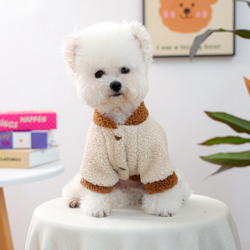 宠物衣服秋冬新款小型犬幼犬快乐狗猫保暖舒适毛绒动物园卫衣|undefined