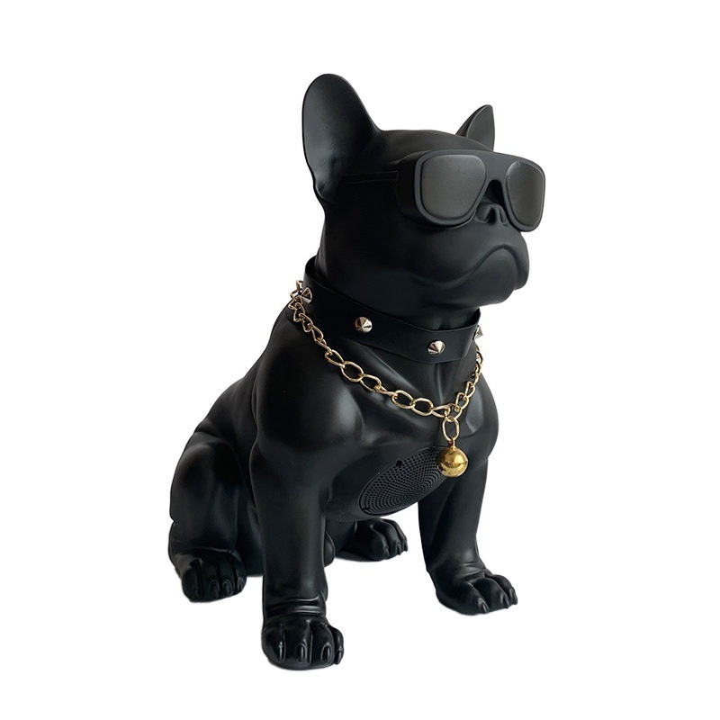 Bulldog subwoofer todo el cuerpo sonido de perro adornos de automóvil cabeza de perro altavoz bluetooth novio explosión de cumpleaños