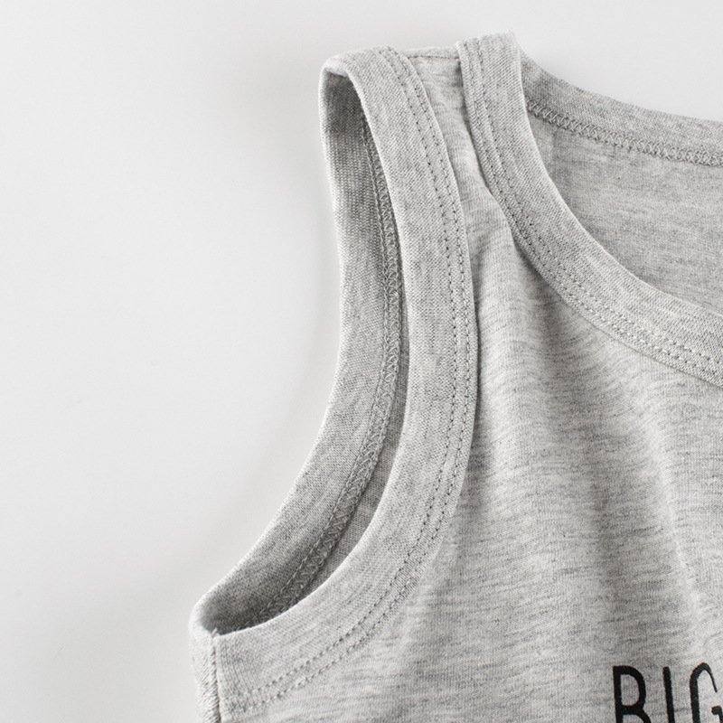 27 niños nueva ropa de verano para niños Chaleco de los niños de dibujos animados oso ropa de bebé niño tiktok vivir suministro de primera mano