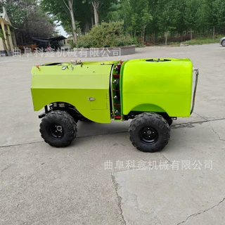 远程遥控四轮喷雾机 自走式人机分离打药车 果园风送式打药机科鑫