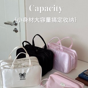 Spring Amazon New Versatile Wholesale Cross-Border Japanese-Style Ins Student Trendy Simple Large-Capacity Makeup Bag