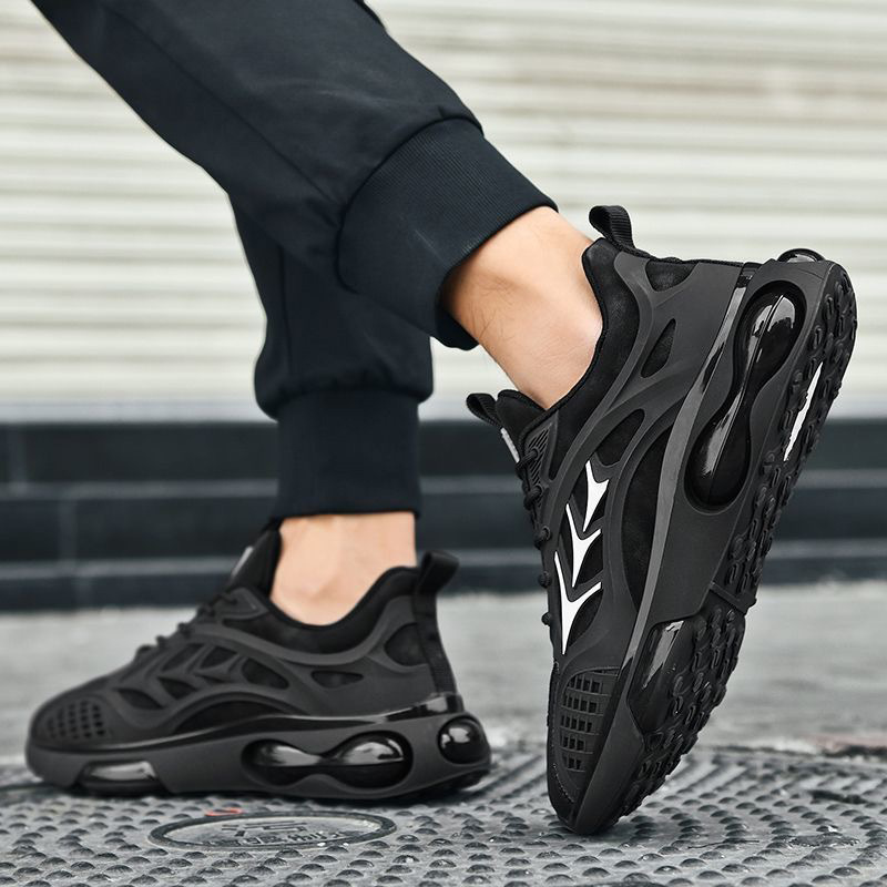 2023 primavera nuevo estilo de alto valor zapatos de moda casuales de todo fósforo hombres de moda palomitas de maíz cojín de aire zapatos deportivos elásticos para hombres