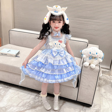 玉桂狗衣服女童洛丽塔公主裙秋季连衣裙儿童女孩生日秋装蓬蓬裙子