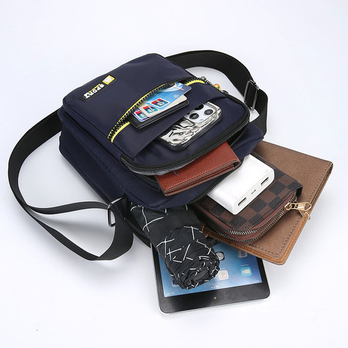  New Crossbody Bag Men's Single-Shoulder Bag Vertical Handbag Business Commuter Men's Bag Leisure Nylon Bag Wholesale
