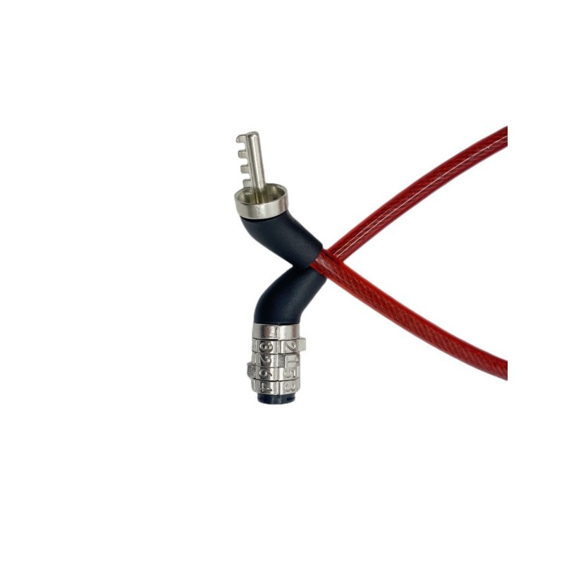 Candado para bicicleta, candado de combinación de cuatro dígitos para bicicleta de montaña, candado de cable de acero, candado de combinación de un solo anillo, candado de alambre de acero, accesorios para ciclismo.