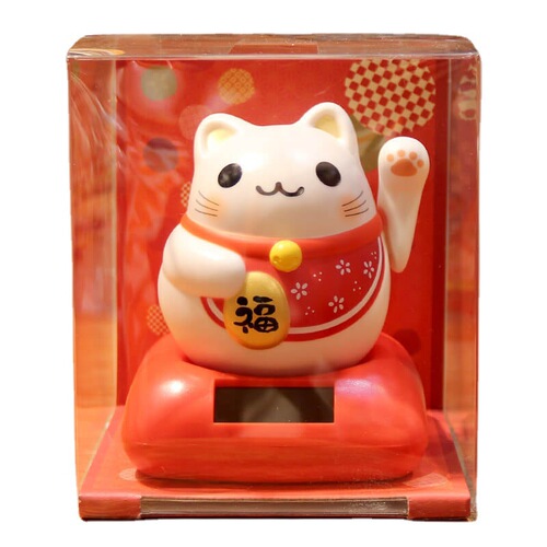 Solar Energy Wealth Bringing Ornament for Friends, Simple Automatic Wave, Living Room Car Decorative Creative Miniature