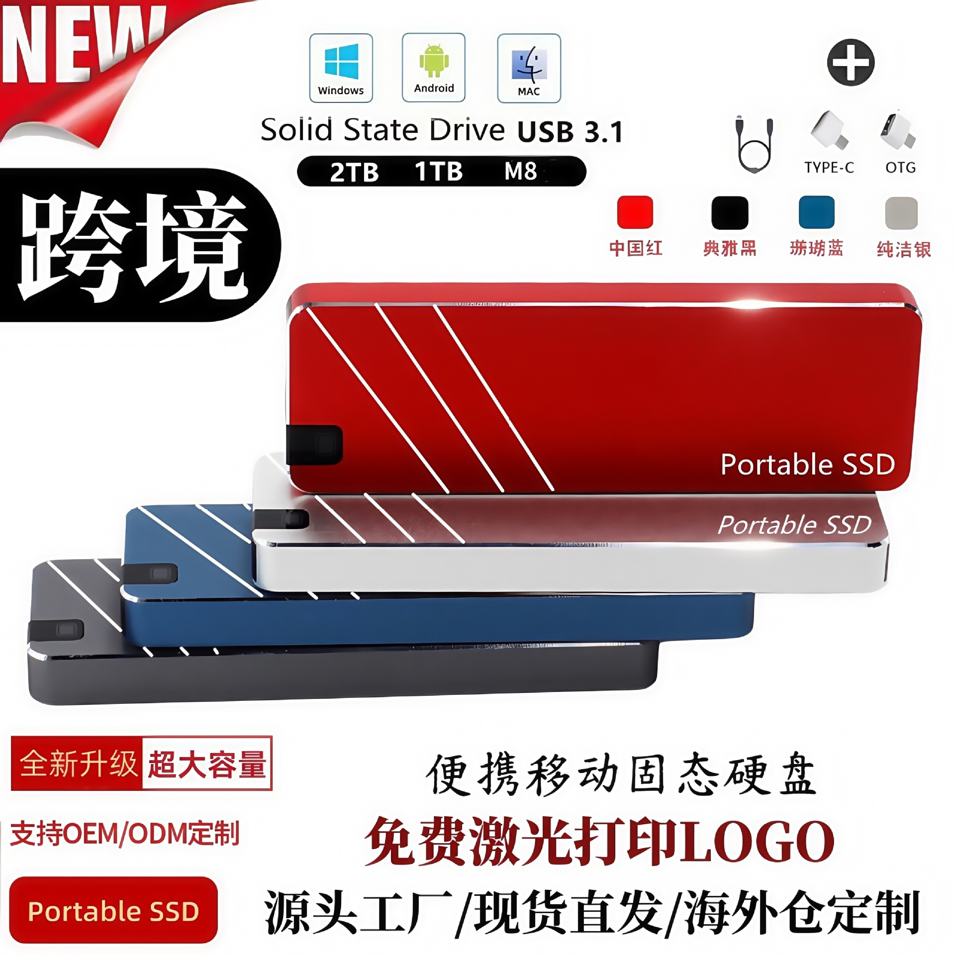 Daşınan SSD disk 500GB-dan 128TB-a qədər yaddaş
