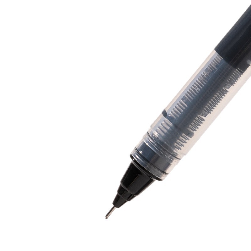 DeLi SF855 pluma de movimiento de perlas líquida directa, pluma negra neutra de secado rápido de 0.5 mm, pluma de carbono de gran capacidad image 5