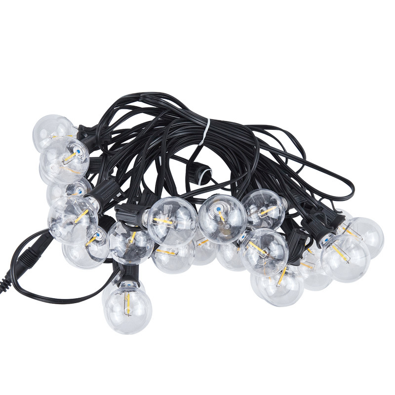 Guirnalda de Luces Solares LED G40, Listas para Usar en Exteriores, para Tiendas de Campaña, Patios, Jardines, Luces de Navidad