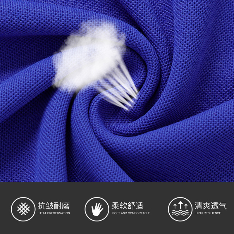 Verano versátil adelgazante antiarrugas resistente al desgaste refrescante color transpirable equipo de trabajo ropa de manga corta solapa Polo personalización