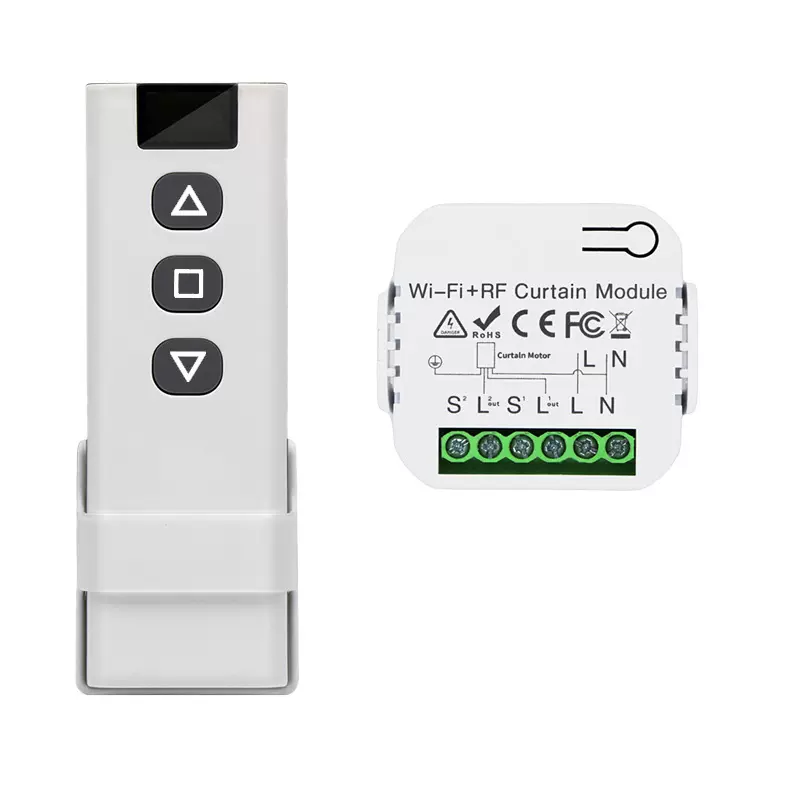 涂鸦智能方案 1路零火wifi开关独立控制 暗装智能窗帘开关通断器