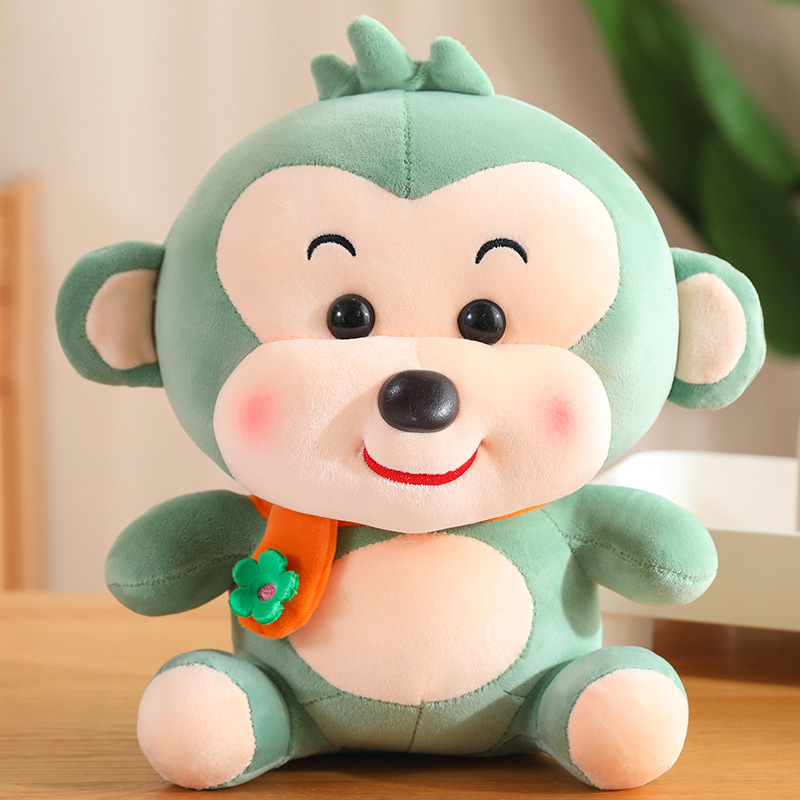 Monos muñecos bufandas monos juguetes de peluche muñecas para niños muñecas de compañía de regalos de exhibición muñecas de animales al por mayor