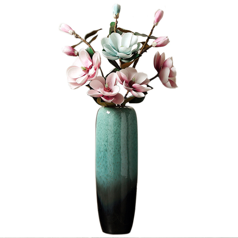 Large vase flower arrangement living room landing ornament large…
