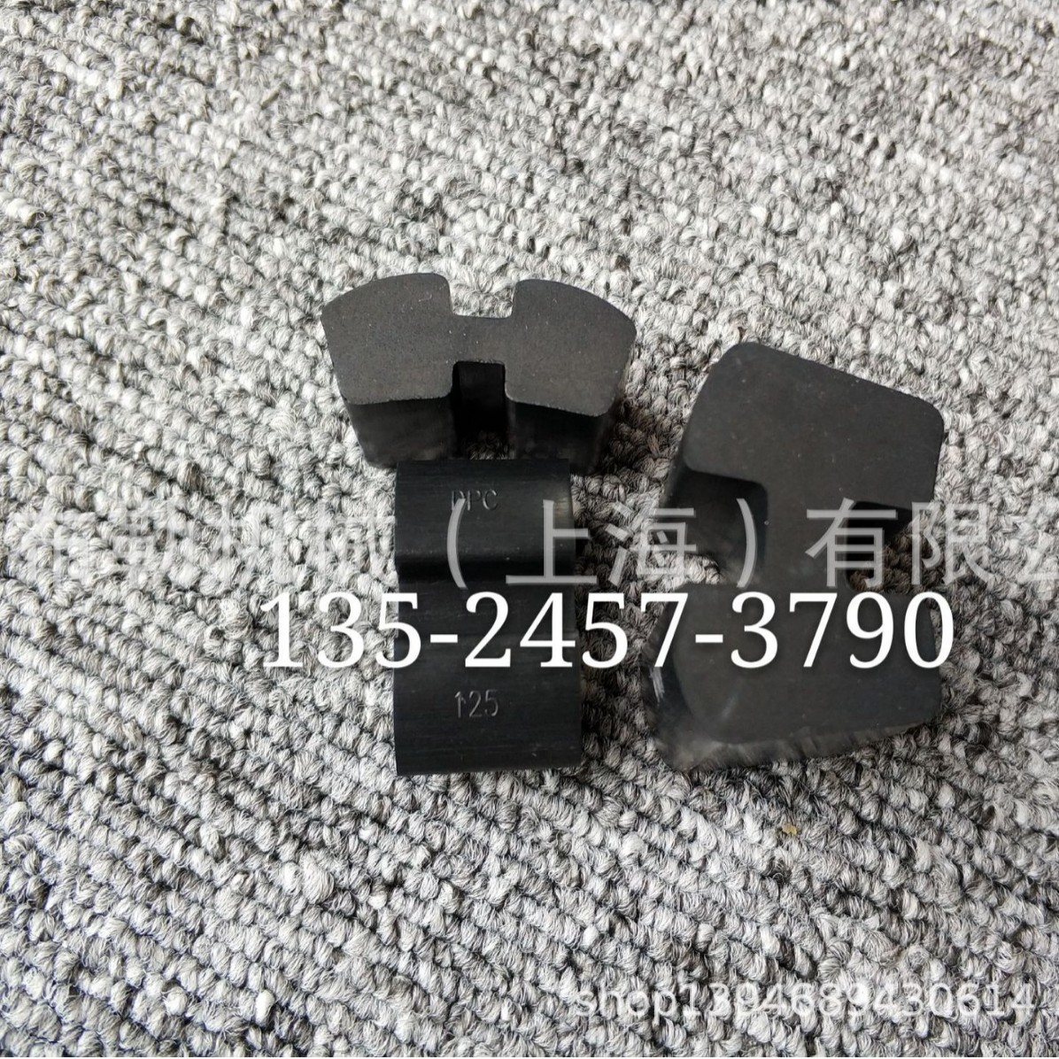 百斯特电梯曳引机联轴器H95型缓冲垫厚度25外径11.8黑色丁晴橡胶