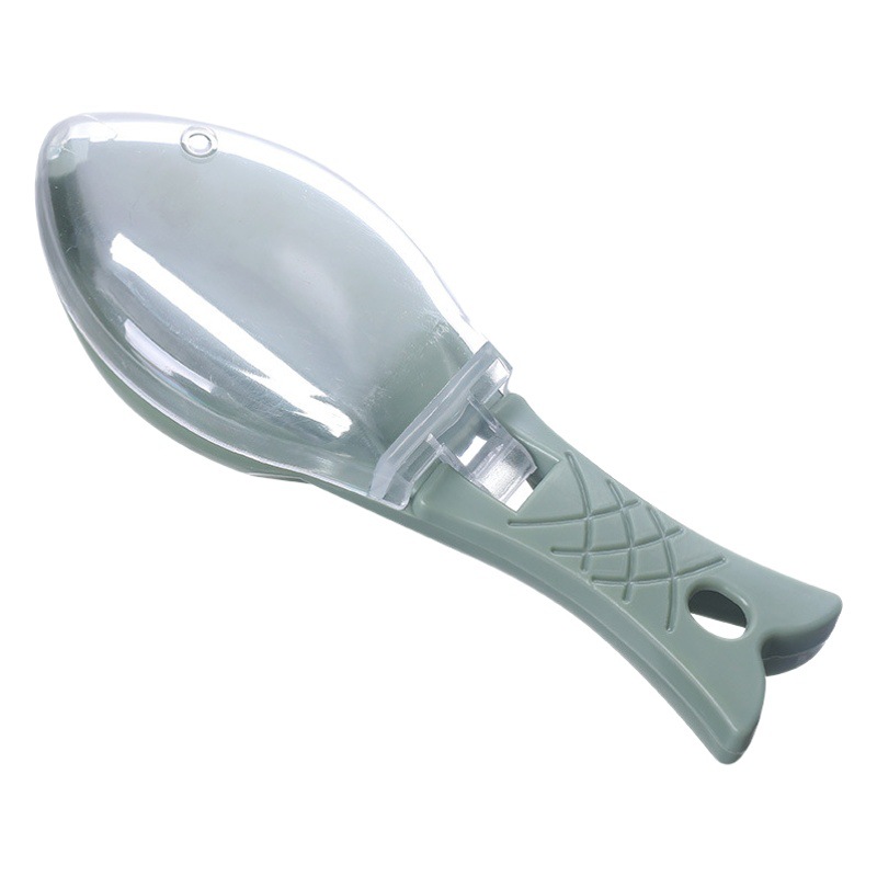 With lid practical fish scale planing fish killing manual scaler tool family kitchen gadget descaling manufacturers