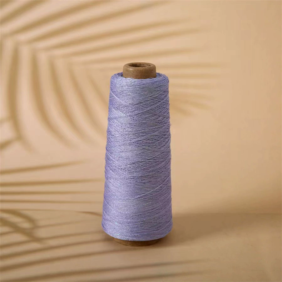 Пряжа Fancy Yarn Zhenghong 24NM/1 — Золото и серебро лёд, 77% вискоза 15% нейлон 8% PET, весна/лето