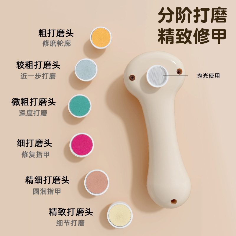 New Cross-Border Pet Electric Nail Grinder for Cats and Dogs, Electric Nail Clipper, Electric Polishing File, Mobile Charging Nail Trimmer