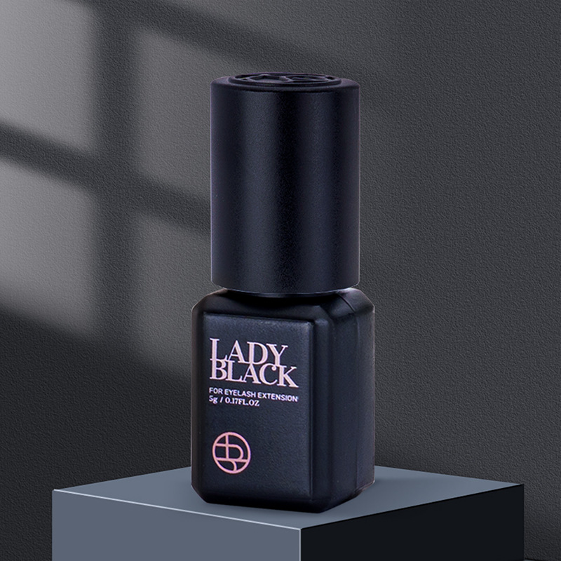 SKY LADY BLACK Korean Eyelash Adhesive 1-Second Quick-Dry Glue Black Women's Upgraded New Packaging