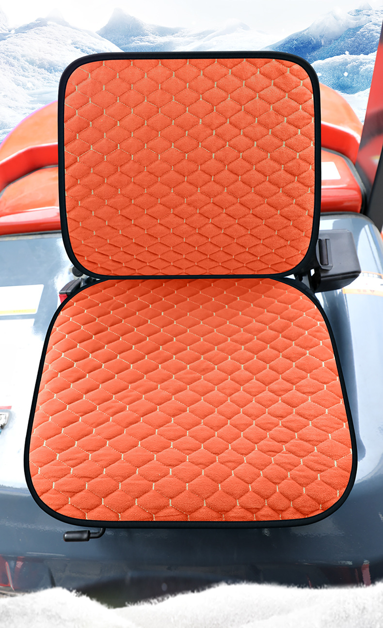 New excavator forklift winter seat cover forklift engineering vehicle agricultural vehicle general warm short plush seat cover cross-border
