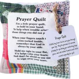 跨境Prayer Quilt with Cross Inside祈祷被子手工缝制十字架盖毯