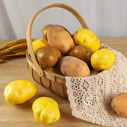 Simulation potato vegetable model foam fake potato for film and television props children's early education cabinet decoration