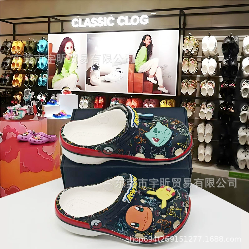 Кроссовки Simpson Batman Despicable Me/Pokémon детские Crocs для мальчиков средних и больших размеров детские сандалии для девочек