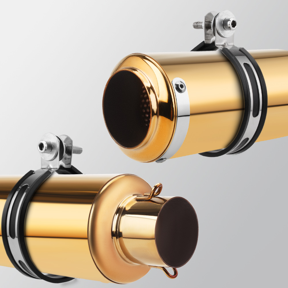 Motorcycle exhaust pipe modified SC gold 89 barrel 51mm caliber universal tail section stainless steel high temperature resistance