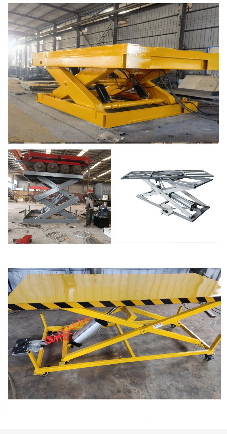 Hydraulic Lifting Platform for Workshop and Warehouse Loading and Unloading, Scissor-Type Lift, Large-Tonnage Fixed Scissor Lift