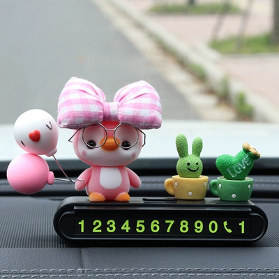 decorative items for women, Nömrəli dayanma kartı - bow-tied-penguin-black-parking-sign-green-plant