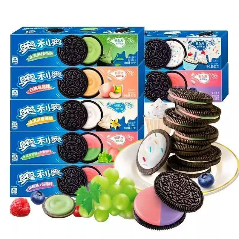 Mondelēz Oreo Sandwich Cookies 97g Boxed Internet-Famous Cookies Children's Snacks Wholesale