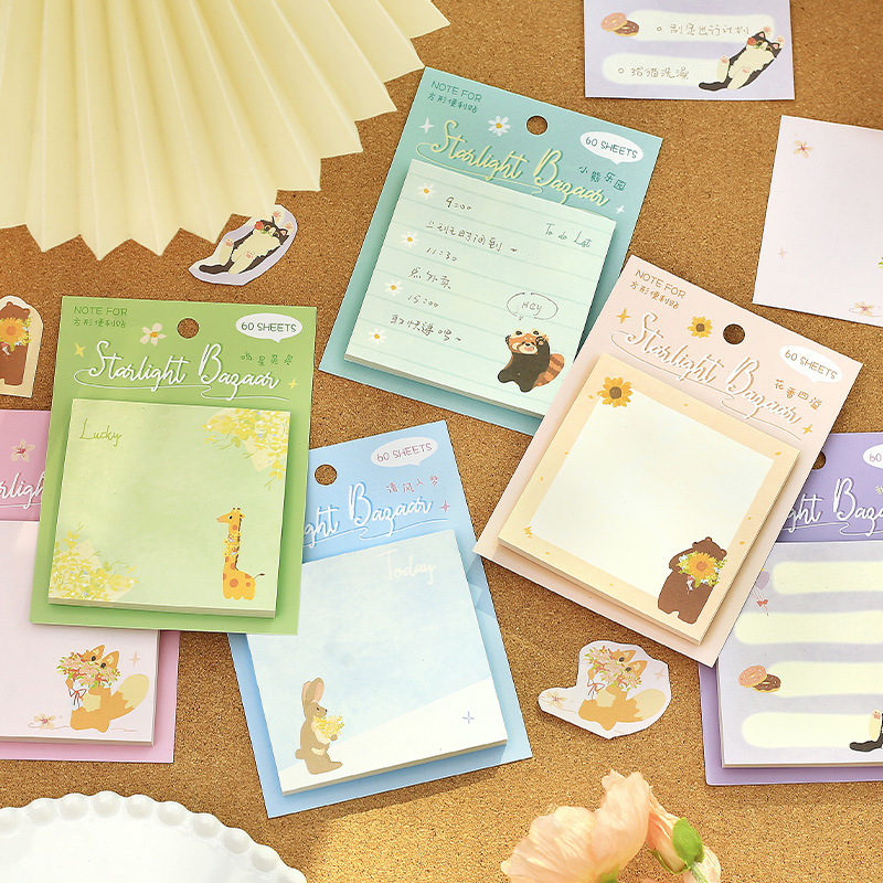 NOTA PARA POST-POST Starlight Feria serie japonesa adorable animal material de cuentas de mano Memorando nota