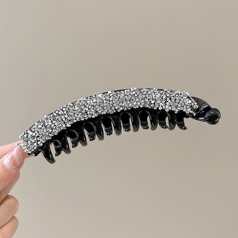 Temperamento coreano satén clip de agarre de cola de caballo femenino artefacto flojo natural plegado adornos de cabello salvajes fijos image 24