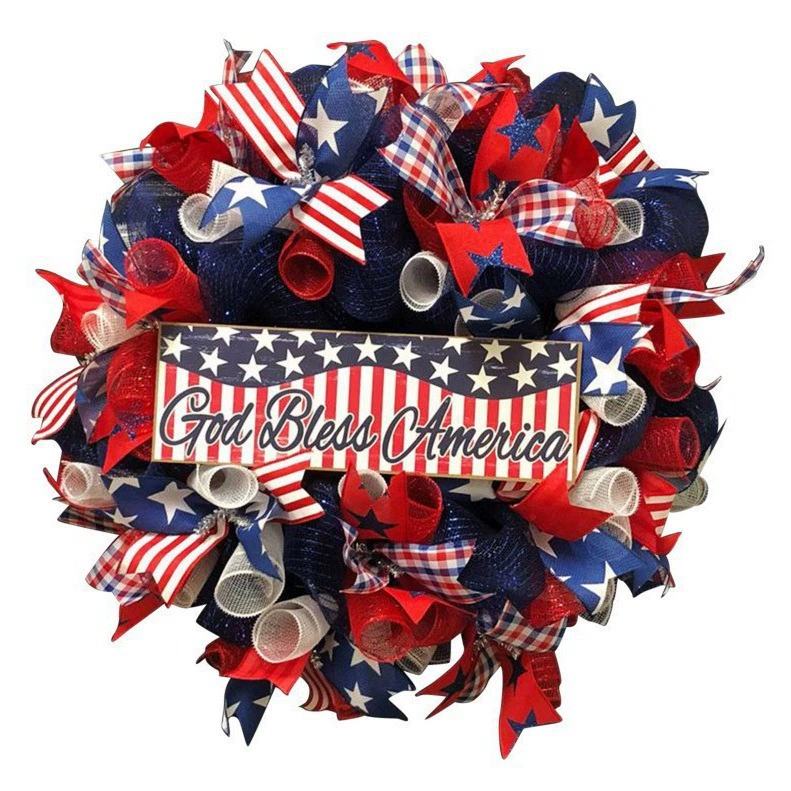 Трансграничный День независимости США венок украшение семейный праздник одеваются реквизит фестиваль украшения