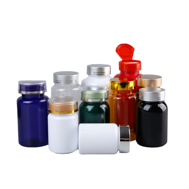 フリップトップPET錠剤ボトル75-300mlメーカー卸売圧着スクリューキャップカプセルビタミン凍結乾燥粉末ボトル|undefined