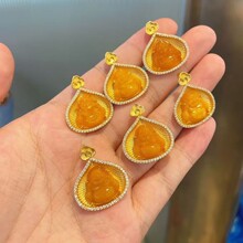 13*13mm��Ȼ��Ϟ�u���S�𹫵���s925���y�Ƕ�������Π�M
