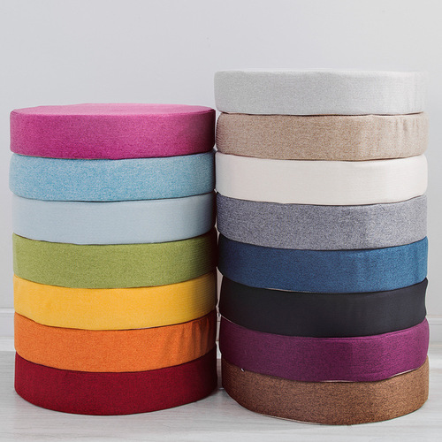 Linen cushion 35D high density sponge cushion solid wood sofa cushion thickened mahogany chair cushion can be customized