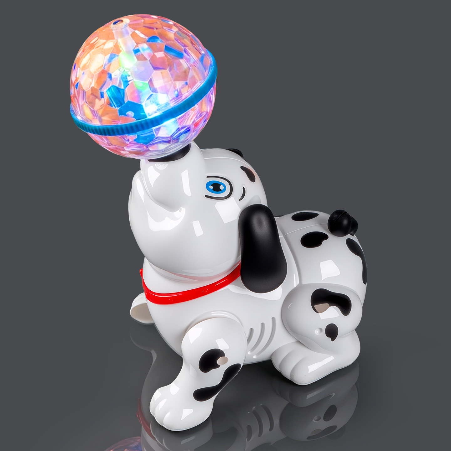 Electric singing, dancing, ball-balancing, spinning, special effects, sound and light-emitting puppy for children, boys and girls, night market stall toys