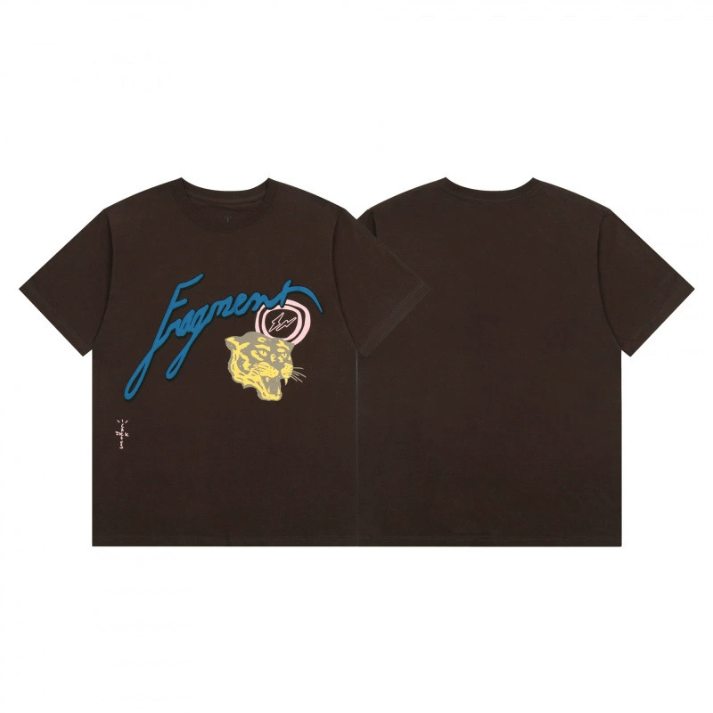 Travis Scott Cactus Jack Модная физиономия Роза стела рисунок повседневная футболка с коротким рукавом