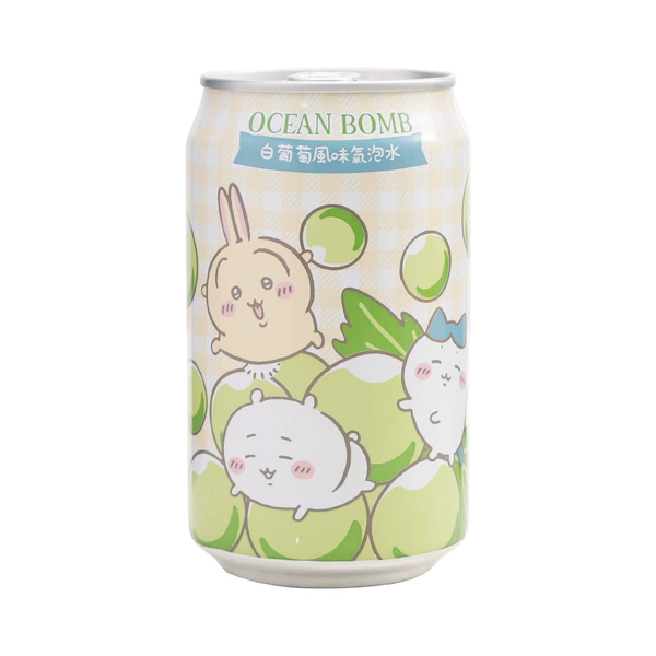 White grape flavored sparkling water 330ml