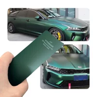 Защитная пленка для полной окраски автомобиля, меняющая цвет, ультраматовая змеиная зеленая, для кросс-бордерного ремонта автомобилей PET