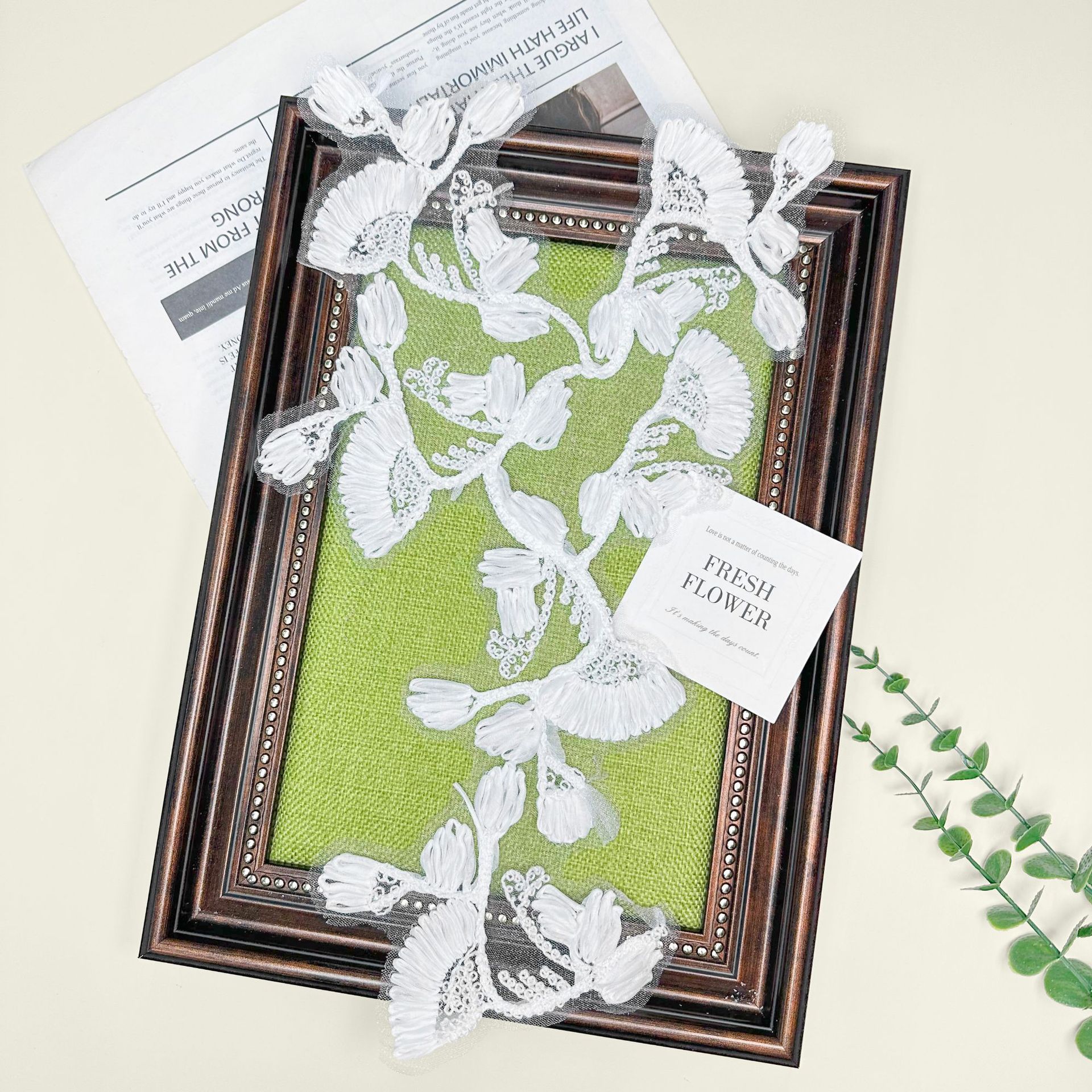 bordado tridimensional encaje flor decal perla decoración de ropa parche DIY accesorios de ropa image 3