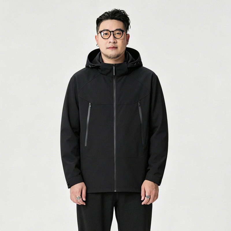 New color-blocked hooded jacket for men, windproof and waterproof outdoor casual coat, men's jacket, windbreaker New color-blocked hooded jacket for men, windproof and waterproof outdoor casual coat, men's jacket, windbreaker