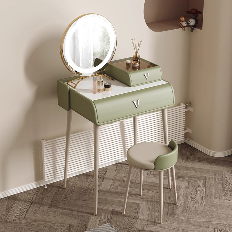 0.6 화장대 + 보석함 + 스툴 + 거울 [연잎그린 1